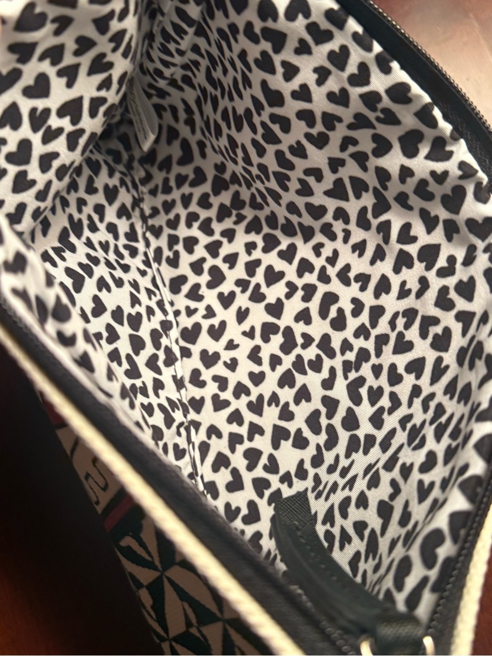 BRIGHTON Love Heart Pattern Zipper Pouch clutch - Picture 4 of 5